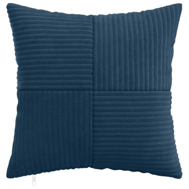 vidaXL Κάλυμμα Μαξιλαριού 2 pcs ALMELO Σκούρο μπλε 45 x 45 cm