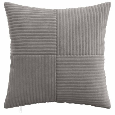vidaXL Κάλυμμα Μαξιλαριού 2 pcs ALMELO Ανοιχτό γκρι 50 x 50 cm