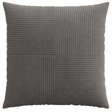 vidaXL Κάλυμμα Μαξιλαριού 6 pcs ALMELO Σκούρο Γκρι 55 x 55 εκ