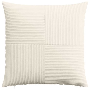 vidaXL Κάλυμμα Μαξιλαριού 6 pcs ALMELO Κρεμ 55 x 55 εκ κορντουρόι