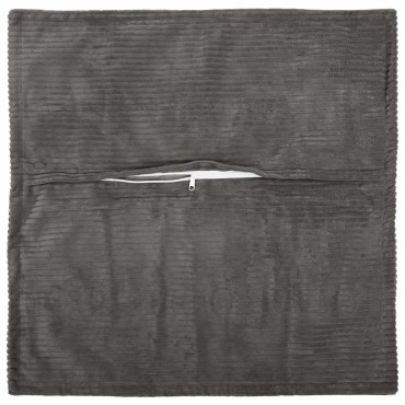 vidaXL Κάλυμμα Μαξιλαριού 2 τμχ. HOUTEN Σκούρο Γκρι 40 x 40 cm