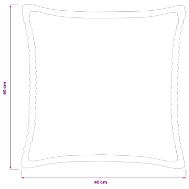vidaXL Κάλυμμα Μαξιλαριού 2 τμχ. HOUTEN Ανθρακί 40 x 40 cm κορντουρόι