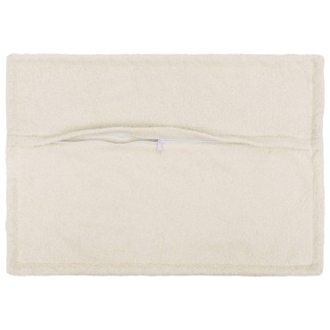 vidaXL Κάλυμμα Μαξιλαριού 2 pcs HOUTEN Κρεμ 50 x 70 cm Μπουκλέ