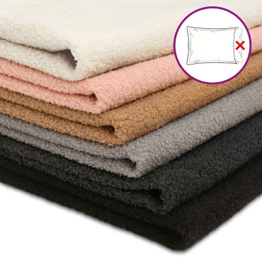 vidaXL Κάλυμμα Μαξιλαριού 2 pcs HOUTEN Κρεμ 50 x 70 cm Μπουκλέ