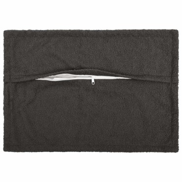 vidaXL Κάλυμμα Μαξιλαριού 2 pcs HOUTEN Σκούρο Γκρι 50 x 70 cm Μπουκλέ