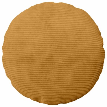 vidaXL Κάλυμμα Μαξιλαριού 2 pcs HEERLEN Κίτρινο Ø 40 cm κορντουρόι