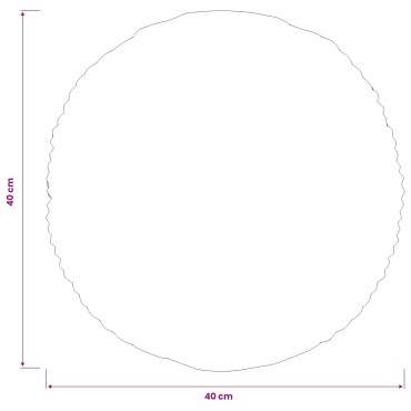 vidaXL Κάλυμμα Μαξιλαριού 2 pcs HEERLEN Κίτρινο Ø 40 cm κορντουρόι