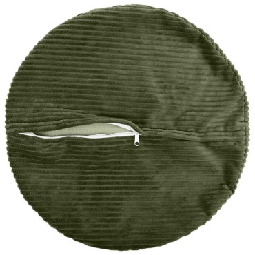 vidaXL Κάλυμμα Μαξιλαριού 2 pcs HEERLEN Πράσινο Ø 50 cm κορντουρόι