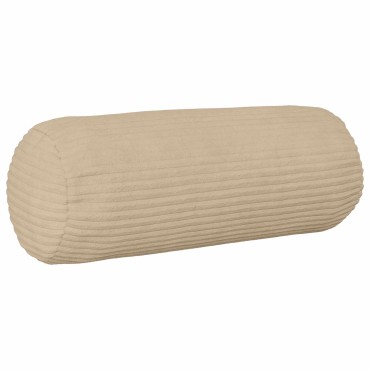 vidaXL Κάλυμμα Μαξιλαριού 2 pcs HEERLEN Taupe Ø 15 x 40 εκ κορντουρόι