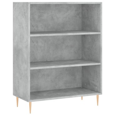 vidaXL Ντουλάπι Γκρι Σκυροδέματος 69,5x34x180cm Επεξεργασμένο Ξύλο 1 τεμ.