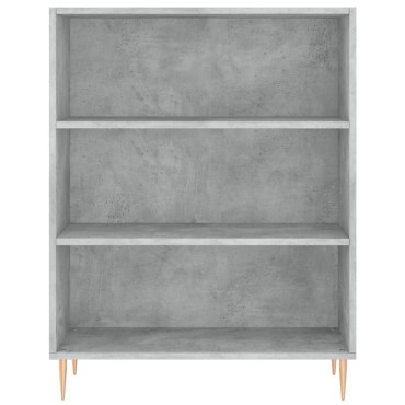vidaXL Ντουλάπι Γκρι Σκυροδέματος 69,5x34x180cm Επεξεργασμένο Ξύλο 1 τεμ.