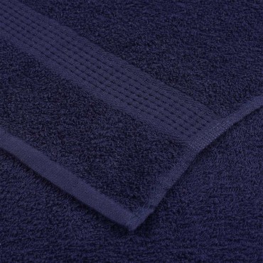 vidaXL Πετσέτες Ξενώνα FROGN 10 τεμ. Μπλε Σκούρο 30x50 εκ. 360 γρ./τ.μ.