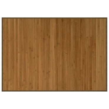 vidaXL Χαλί Ορθογώνιο Καφέ 70x100cm Μπαμπού