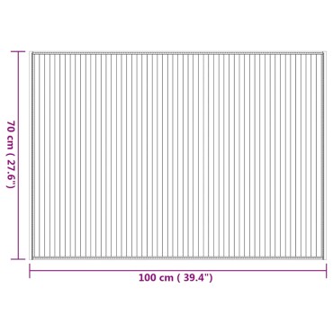 vidaXL Χαλί Ορθογώνιο Φυσικό 70x100cm Μπαμπού