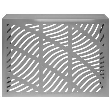 vidaXL Κάλυμμα κλιματιστικού Ασημί 110 x 50 x 80 cm