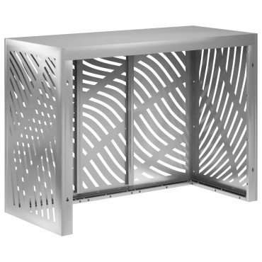 vidaXL Κάλυμμα κλιματιστικού Ασημί 110 x 50 x 80 cm