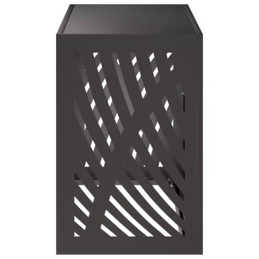 vidaXL Κάλυμμα κλιματιστικού Μαύρο 90 x 40 x 60 εκ Ατσάλι