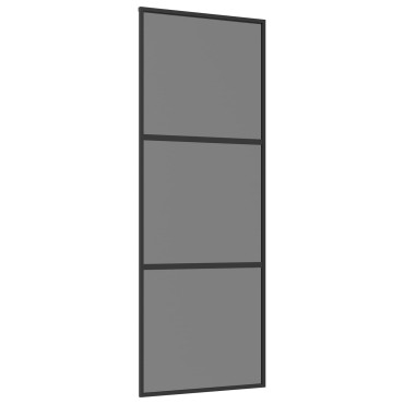 vidaXL Συρόμενη Πόρτα 76 x 205 cm Θρυμματισμένο Γυαλί και Αλουμίνιο