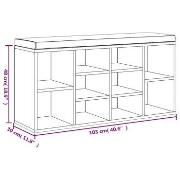 vidaXL Παπουτσοθήκη Γυαλιστερό Λευκό 70x36x60cm Επεξεργασμένο Ξύλο 1 τεμ.