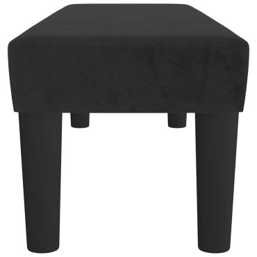 vidaXL Πάγκος Μαύρος 100x30x30cm Βελούδινος 1 τεμ.