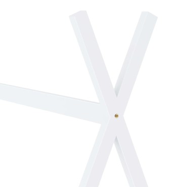 vidaXL Πλαίσιο Κρεβατιού Παιδικό Λευκό 70x140cm Μασίφ Ξύλο Πεύκου 1 τεμ. - Μονό
