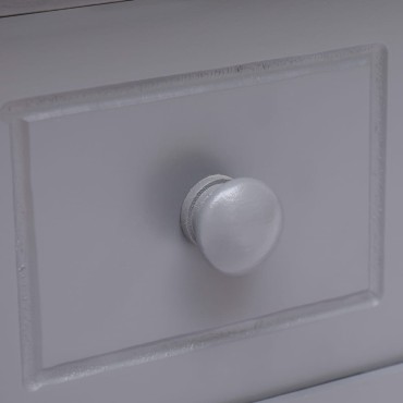 vidaXL Τραπέζι Βοηθητικό Γκρι 40x40x40cm από Ξύλο Παυλώνιας 1 τεμ.