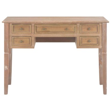 280072 vidaXL Writing Desk Brown 109,5x45x77,5cm Wood 1 τεμ.