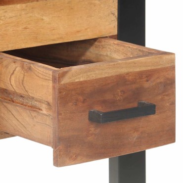 vidaXL Γραφείο 110x50x76cm από Μασίφ Ξύλο 1 τεμ.