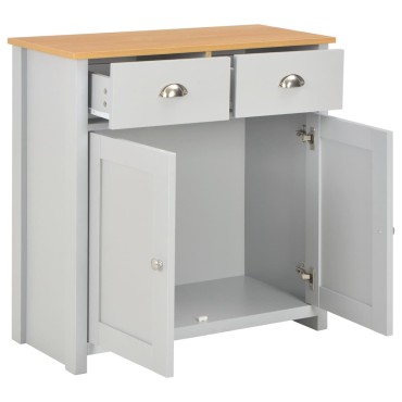 vidaXL Μπουφές Γκρι 79x35x81cm 1 τεμ.