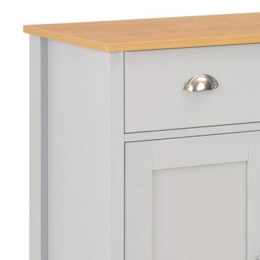 vidaXL Μπουφές Γκρι 79x35x81cm 1 τεμ.