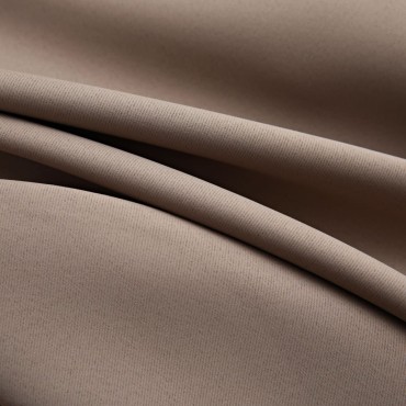 vidaXL Κουρτίνες Συσκότισης Μεταλ. Κρίκοι 2 τεμ. Taupe 140x225cm