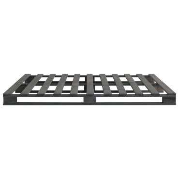 vidaXL Πλαίσιο Κρεβατιού Γκρι 140x200cm Παλέτες Μασίφ Ξύλο Πεύκου 1 τεμ. - Διπλό