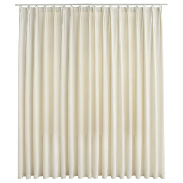 vidaXL Κουρτίνα Συσκότισης με Γάντζους Κρεμ 290x245cm Βελούδο
