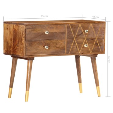 vidaXL Ντουλάπι Κονσόλα 85x40x70cm από Μασίφ Ξύλο Μάνγκο 1 τεμ.