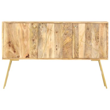 vidaXL Ντουλάπι με Συρτάρια 118x30x75cm από Μασίφ Ξύλο Μάνγκο 1 τεμ.