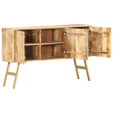 vidaXL Ντουλάπι με Συρτάρια 118x30x75cm από Μασίφ Ξύλο Μάνγκο 1 τεμ.