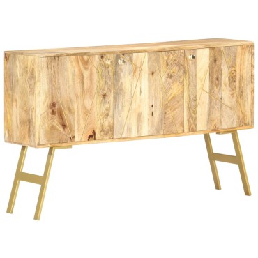 vidaXL Ντουλάπι με Συρτάρια 118x30x75cm από Μασίφ Ξύλο Μάνγκο 1 τεμ.