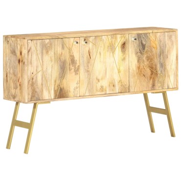 vidaXL Ντουλάπι με Συρτάρια 118x30x75cm από Μασίφ Ξύλο Μάνγκο 1 τεμ.