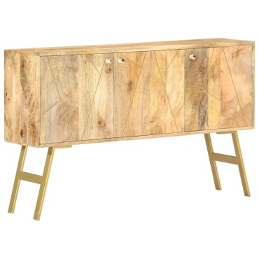 vidaXL Ντουλάπι με Συρτάρια 118x30x75cm από Μασίφ Ξύλο Μάνγκο 1 τεμ.