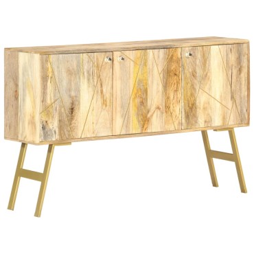 vidaXL Ντουλάπι με Συρτάρια 118x30x75cm από Μασίφ Ξύλο Μάνγκο 1 τεμ.