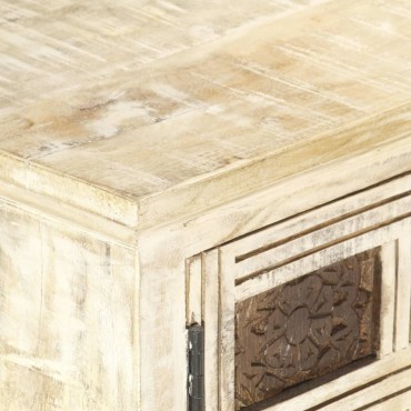 vidaXL Έπιπλο Τηλεόρασης 130x30x36cm από Μασίφ Ξύλο Μάνγκο