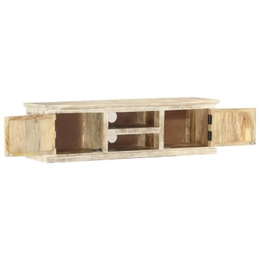 vidaXL Έπιπλο Τηλεόρασης 130x30x36cm από Μασίφ Ξύλο Μάνγκο