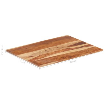 vidaXL Επιφάνεια Τραπεζιού Στρογγυλή 15-16 χιλ. 70x80cm Ξύλο Ακακίας 1 τεμ.