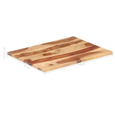 vidaXL Επιφάνεια Τραπεζιού 25-27 χιλ. 60x70cm Ξύλο Ακακίας 1 τεμ.