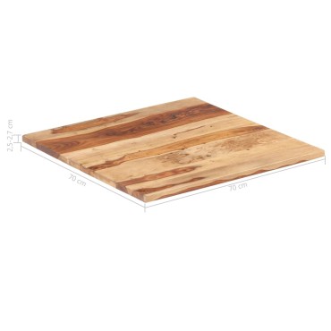 vidaXL Επιφάνεια Τραπεζιού 25-27 χιλ. 70x70cm Ξύλο Ακακίας 1 τεμ.