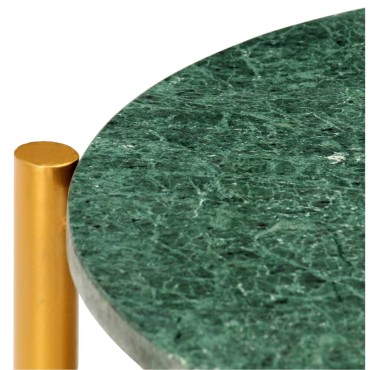 vidaXL Τραπεζάκι Σαλονιού Πράσινο 60x60x35cm Πέτρα με Μαρμάρινη Υφή 1 τεμ.