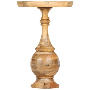 vidaXL Τραπεζάκι Βοηθητικό Στρογγυλό 43x43x66cm Μασίφ Ξύλο Μάνγκο 1 τεμ.
