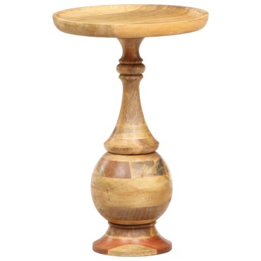 vidaXL Τραπεζάκι Βοηθητικό Στρογγυλό 43x43x66cm Μασίφ Ξύλο Μάνγκο 1 τεμ.