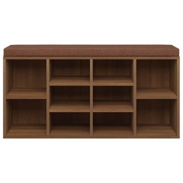 vidaXL Παπουτσοθήκη Καφέ Δρυς 103x30x48cm από Επεξεργασμένο Ξύλο 1 τεμ.