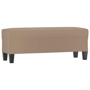 vidaXL Πάγκος Καπουτσίνο 100x35x41cm από Συνθετικό Δέρμα 1 τεμ.